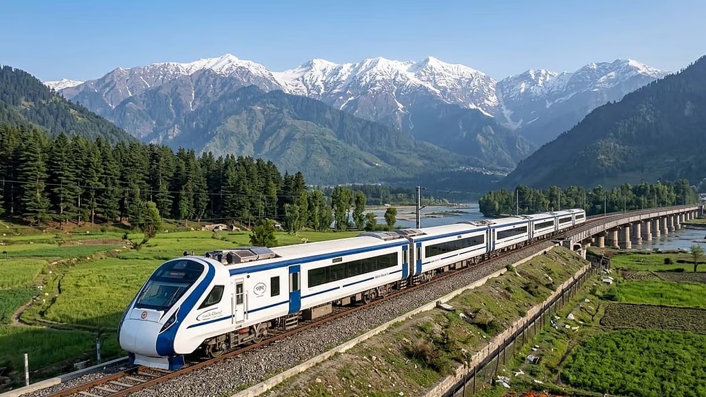 FIRST VANDE BHARAT TRAIN TO KASHMIR